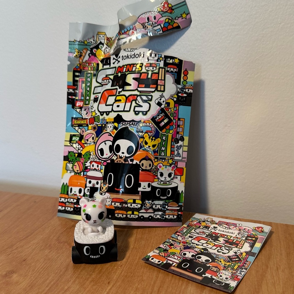 Cute Tokidoki Sushi Car Cat Figurine